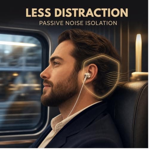 Betron BS10 Earphones Wired In-Ear Headphones, Gold — view 2