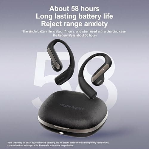 Tech Nest AI Translation Earbuds Real Time, 159 Languages, Audifonos Traductores Inglés Español, Translator Earbuds for iPhone & Android,3-in-1 Bluetooth Headphones for Travel, Business (Purple) — view 2