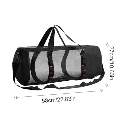 Mesh Dive Bag, Large Mesh Duffle Bag for Dive or Snorkel Equipment, Mesh Gym Bag Mesh Duffle Bag Snorkel Bag, Diving Snorkel Gear Bags, Perfect for Travel Swim Gym — view 6