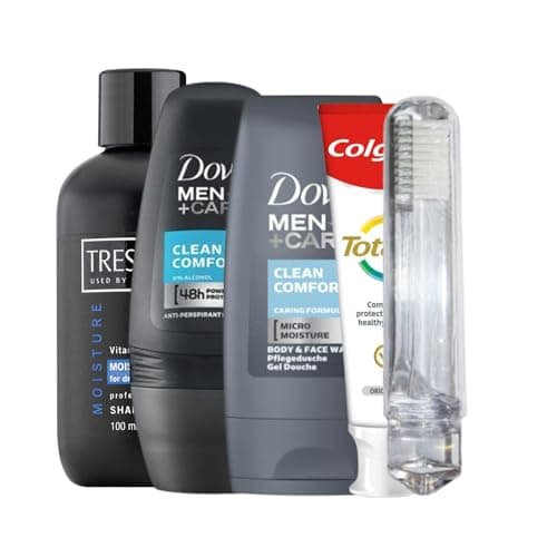 Travel Toiletries Set for Men - Travel Size Toiletries Kit for Hospital, Overnight Stay - Airport Security Approved Liquids — view 5