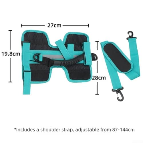 Bicycle Frame Holding Strap Quick Release Oxford Material for Folding Bike Travel Case(Blue) — view 2
