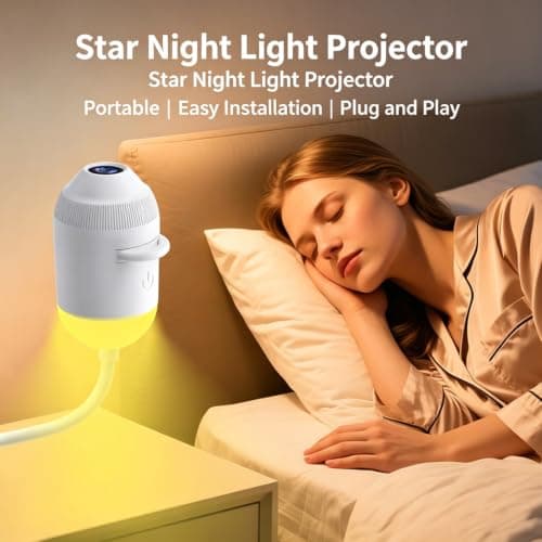 Comauo Night Light Projector, Plug-and-Play HD Star Projector (24 Films) — view 4