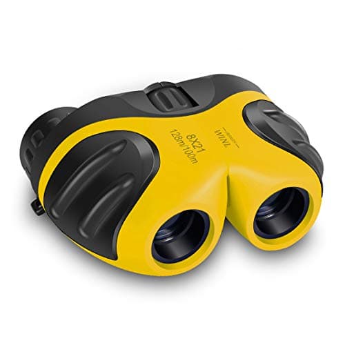 JRD&BS WINL Mini Children's Binoculars Toys for 4-5 Year Old Boys & Girls Gifts,8 X 21 Kids Binoculars for Children,Compact Telescope Boys Gifts 4-8 Years Old to Bird Watching &Scenery(Yellow)