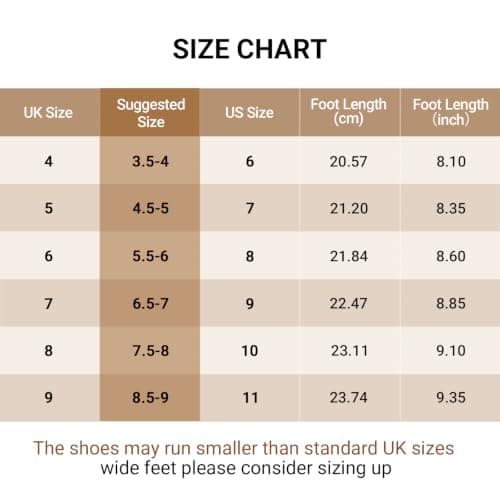 FITORY Women's Sandals Flat Slip On Leather Summer Slide Light Tan Size 4 — view 6