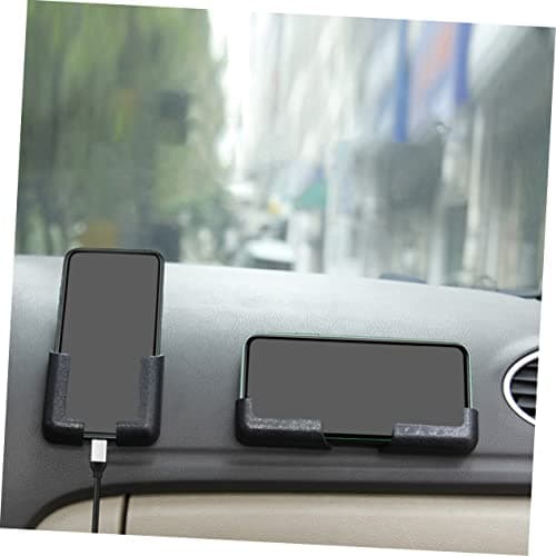jojofuny 6 Pack Self Adhesive Car Phone Holder Black Dashboard Cradle — view 3