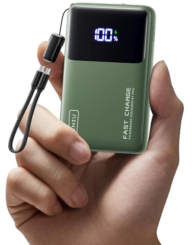 INIU Power Bank, Slimmest 10000mAh 45W PD Fast Charging Portable Charger