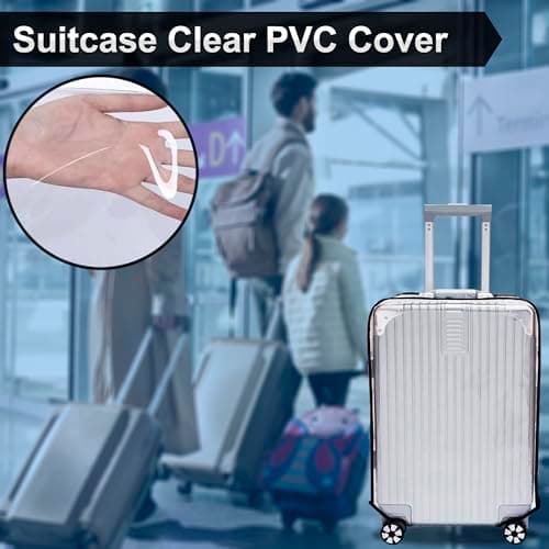 Bodyplus Suitcase Luggage Cover, Transparent Clear PVC Luggage Protector - Waterproof, DustProof and Scratchproof Protective Covers for Wheeled Trolley Case, Baggage (26 Inches) — view 2