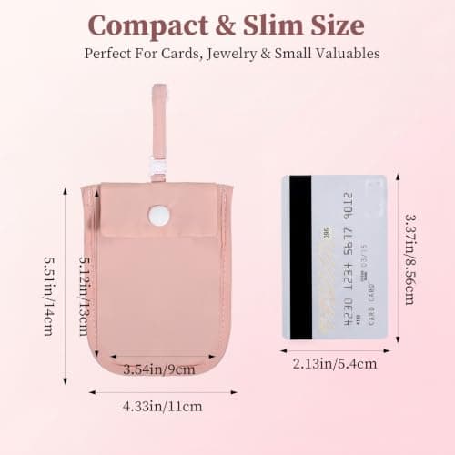 Chsoejuf Bra Wallet, Hidden Travel Bra Wallet, Travel Pouch — view 2
