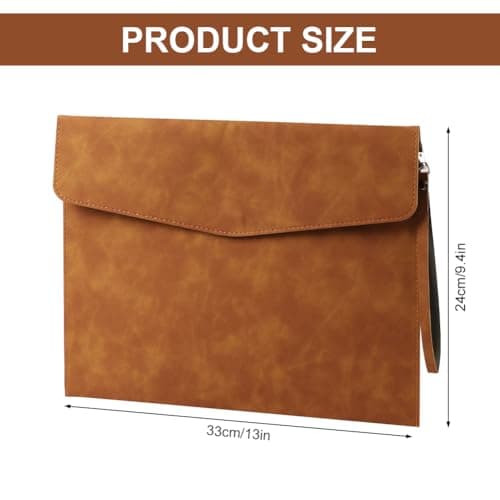 OFFCUP Envelope Documents, A4 Leather File Folder, Portable PU Document Bag — view 2