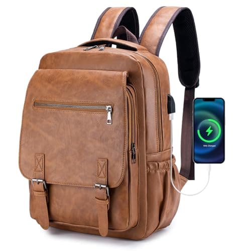 SUCIKORIO 40x30x15 British Airways Travel Backpack Underseat Cabin Bag Luggage KLM Jet2 Waterproof PU Leather Travel Rucksack Cabin Size for Plane Hand Luggage 14 Inch Laptop Backpack For Womens, Mens