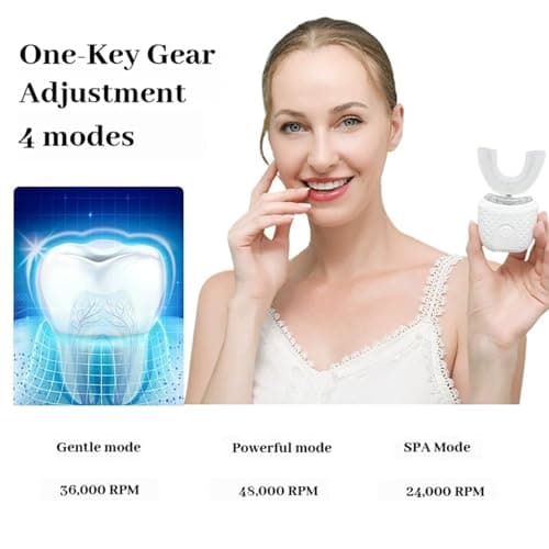 Dental Beam One Brush 30 Second Full Mouth Electric Toothbrush，Pink — view 4