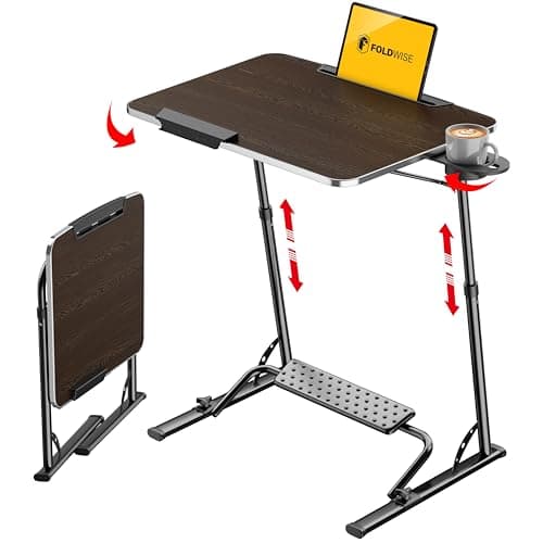 FoldWise Folding Laptop Table for Sofa, Sturdy Work & Dinner Portable Desk