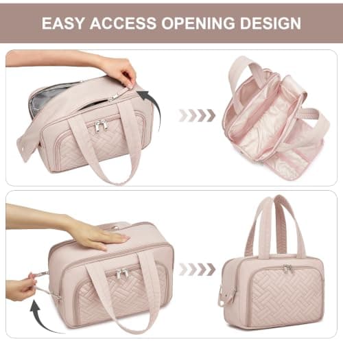 Kono Large Travel Toiletry Bag for Women, Makeup and Wash Bag — view 5