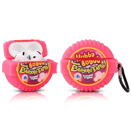 (3Pack) Case for AirPods 4 Wireless Earbuds with Cleaning Pen kit, XMBYGY Silicone Cute Cartoon Charging Case Shockproof Protective Cover and Carabiner for AirPods 4th Generation Headphones — view 5