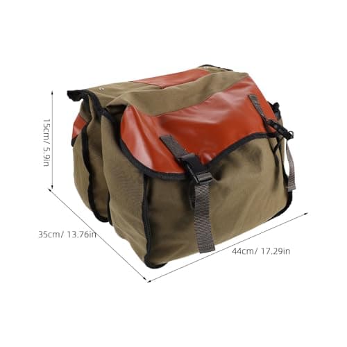 Motorcycle Saddle Bag Waterproof Canvas Backseat Luggage for Long Trips — view 2
