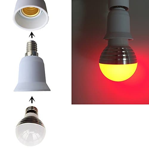 DZYDZR 8 Pack Lamp Socket Adapter Converter E14 to E27 Bulb Socket for LED Bulb — view 2
