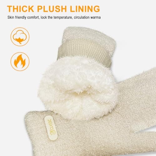 Winter Gloves for Women Arctic Velvet Mittens Thick Fleece Thermal Gloves — view 5