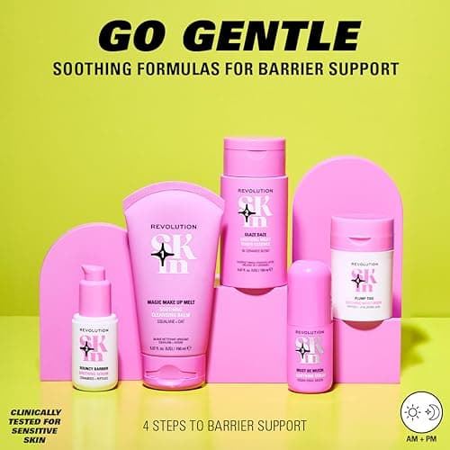 Revolution Skin, Go Gentle 4 Step Starter Kit, Skincare Set Includes Cleanser, Toner, Serum & Moisturiser, Vegan & Cruelty-Free, 4 Products Included — view 3