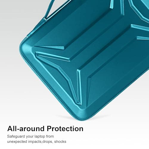 DOMISO 18 Inch Laptop Hard Case, Waterproof Shockproof Hard Shell Protective Laptop Sleeve with Handle for 18 Inch ASUS ROG Strix SCAR 18 G18 2025/2024/2023 Gaming Laptop,Teal — view 3