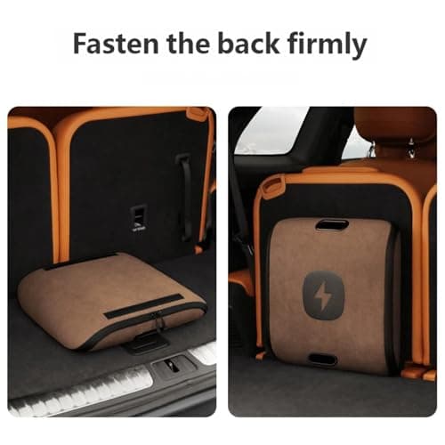 LWHZOFR Hard Shell Storage Case with Double Zippers, Brown — view 5