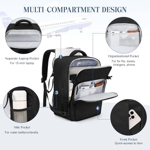 VSNOON for Easyjet Cabin Bag 45x36x20 Underseat, 32L Hand Luggage Bag — view 5