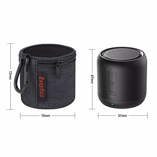 EasyAcc Case for Anker SoundCore Mini/August MS425 Mini Bluetooth Speaker, Premium Portable Speaker Case, Protective Cover, Travel Carry Case with Carabiner — view 4