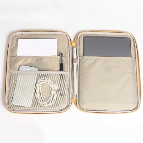 Tablet Bag For 9.7-11 13-14 Inch Laptop Sleeve Inner For Tablets Shockproof Case Pouch Cover For Travel(Yellow,9.7-11inch) — view 4