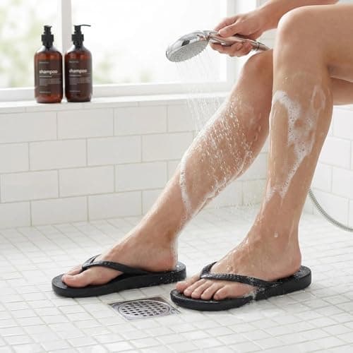 YoveGxlthrea Shower Shoes for Men and Women Non-Slip Arch Support Slippers — view 2