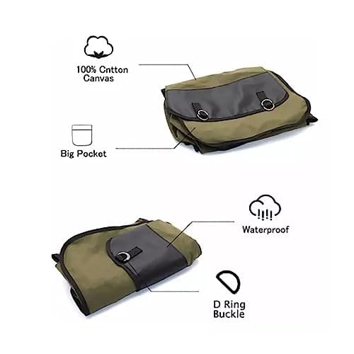 Bike Bag Panniers Large Capacity Rack Trunks Rear Seat Carrier Pack Motorcycle Saddle Bags Canvas Bike Rear Seat Carrier Bag Cycling Double Pannier Bag Pack Outdoor — view 3