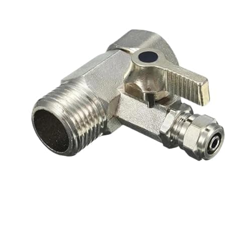 Universal Ball Valve 1PC RO Feed Water Adapter 1/2" to 1/4" with Shut-Off Ball Valve Faucet Tap Reverse Osmosis Tee B Cold Hot Tube