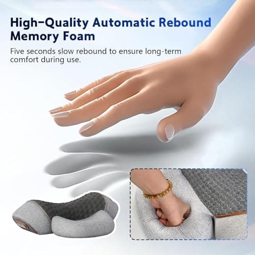 3 in 1 Neck Massager, 2026 New Heated Massage Neck Pillow, Cervical Traction Bed Back Pillow Sleeping, Deep Massage and Relaxation, Ergonomic Design — view 6