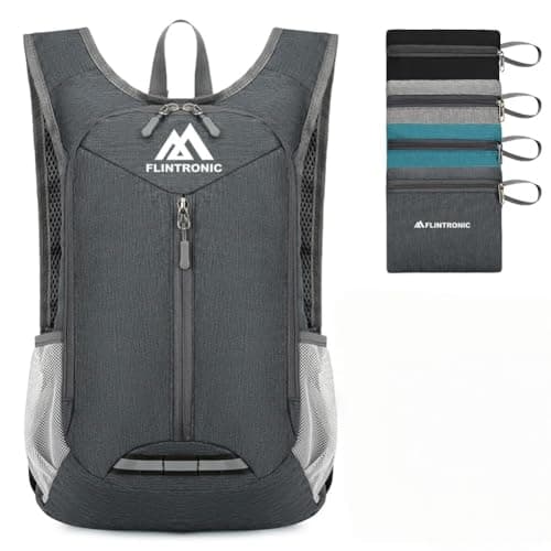 flintronic Foldable Backpack, Ultra Lightweight Rucksack, 16L Hiking Backpack, Unisex Packable Backpack For Men Women, Waterproof Travel Daypack For Outdoor Sport Biking Hiking Climbing