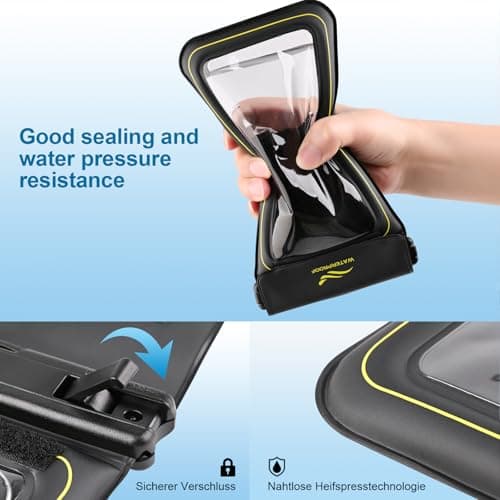3 in 1 IPX8 Waterproof Phone Pouch and Armband, Floating Phone Dry Bag Case — view 6