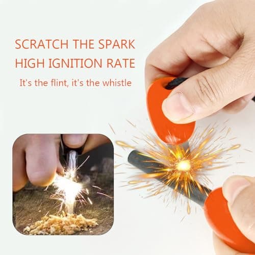 Fire Starter Kit Flint, Steel Survival Steel Outdoor Emergency Survival — view 5