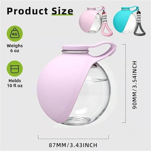 2 in 1 Portable Dog Travel Water Bottle with Silicone Bowl — view 6