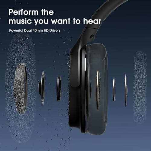 DOQAUS Bluetooth Headphones Over Ear Wireless, 9 EQ Modes & App Control — view 5