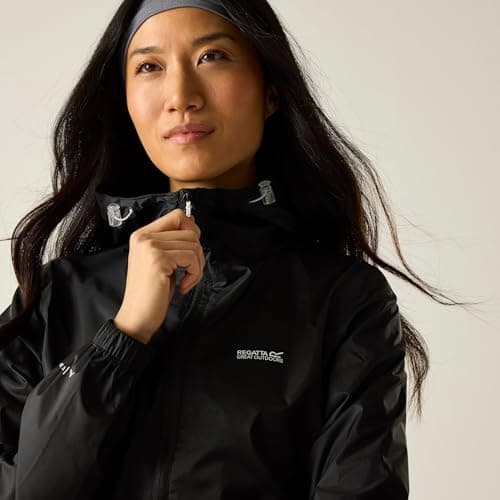 Regatta Women's Pack It III Waterproof Shell Jacket, Black, 10 UK — view 6