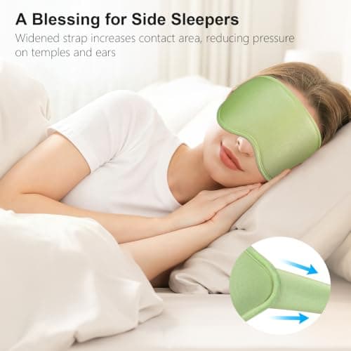 Gritin 100% Light Blocking Sleep Masks for Men&Women-Zero Eye Pressure Mask — view 5