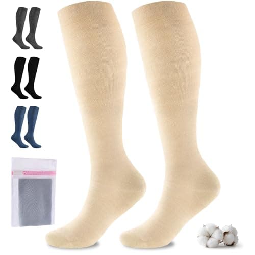 Niofind Compression Socks for Women & Men, 15–20mmHg, Knee High