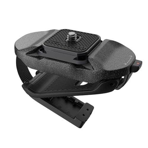PGYTECH Beetle Camera Clip V2 with Plate Quick Release System for Sony, Nikon, Fuji, DSLR/SLR, Arca Quick Release Plate for Action Cameras Backpack Strap Mount