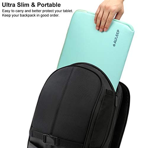 AULEEP Laptop Sleeves, 11-12 inch Neoprene Notebook Computer Pocket Tablet Carrying sleeve/Water-Resistant compatible laptop sleeve for Acer/Asus/Dell/Lenovo/HP, light green — view 6