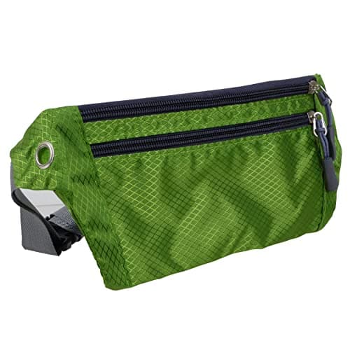 Red X Unisex Slim Discreet Security Waist Money Belt/Pouch (Green)