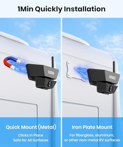 AUTO-VOX Solar Wireless Reversing Camera Kit: 1-Min DIY Install, 5" 1080P — view 2