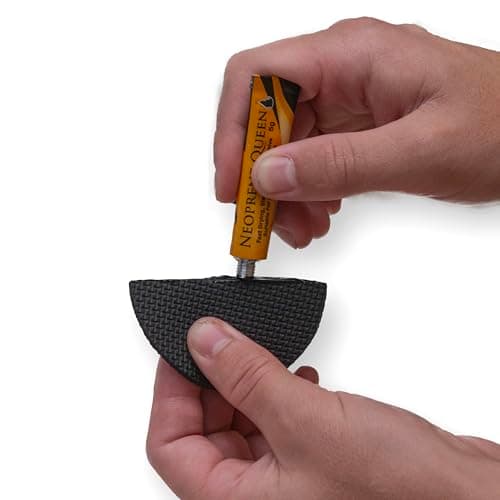 Neoprene Queen Wetsuit Repair Kit - Strong Waterproof Adhesive with Neoprene Patches for Durable Long Lasting Repairs to Surfing Swimming and Watersports Gear — view 2