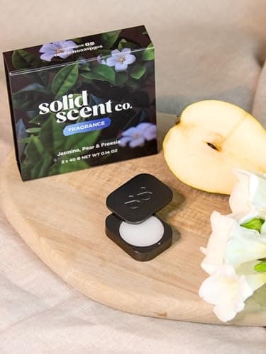 Solid Perfume For Women - Luxurious Fragrance of Jasmine, Pear and Freesia | Sustainable Cosmetics | 100% Natural Ingredients | Travel Size | Luxury Gift Box — view 3