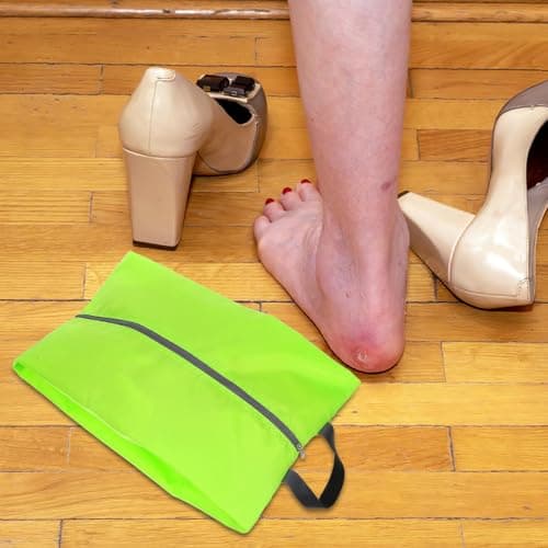 KAILIKETIY 4pcs Large Travel Shoe Bag for Men and Women Waterproof Polyester Shoe Organizer with Zipper Dustproof Boot and Sneaker Storage Pouch and Closet Use — view 6