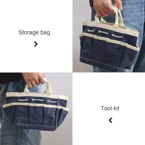 Large Capacity Garden Tool Bag with Multi Pocket Design Oxford Cloth — view 3