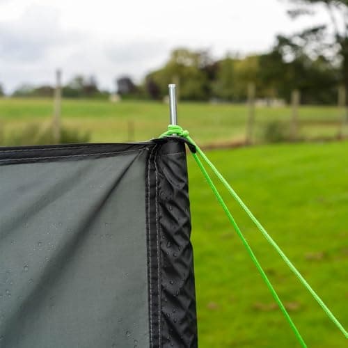 OLPRO Compact Vision 5m Charcoal Lightweight Camping Windbreak with Windows — view 4