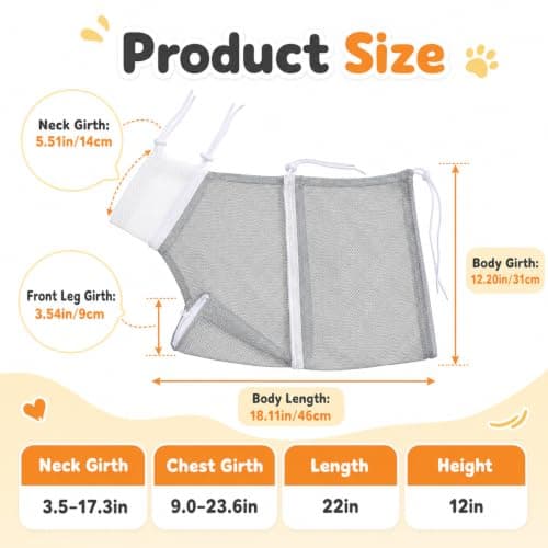 Zyghjort Cat Mesh Bathing Bag, Adjustable Breathable Cat Bath Bag — view 2