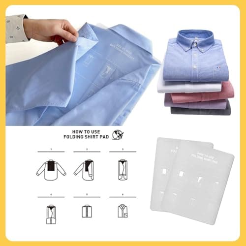 AffeGifts Shirt Carrier for Travel, Portable Shirt Travel Bag Anti Wrinkle Shirt Tie Organizer for Business Trip (Blue) — view 5